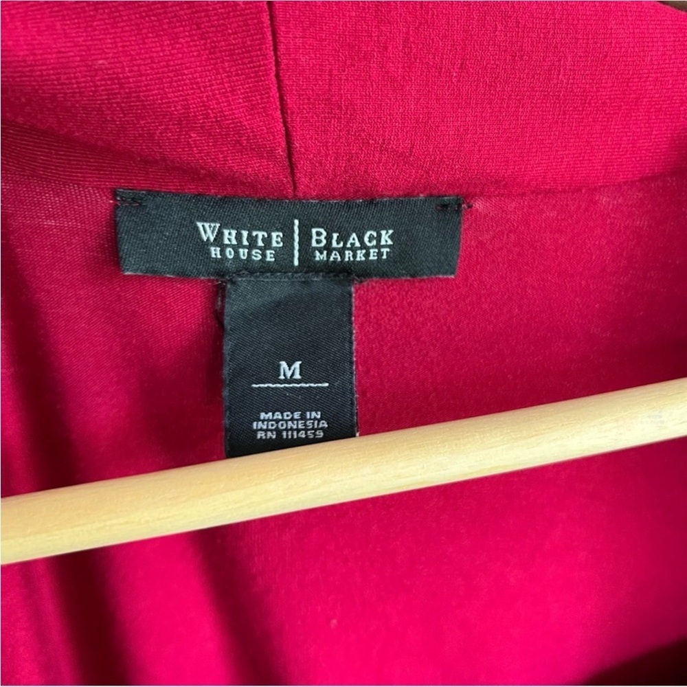 White House Black Market Red Square Neck  Blouse - Picture 5 of 5